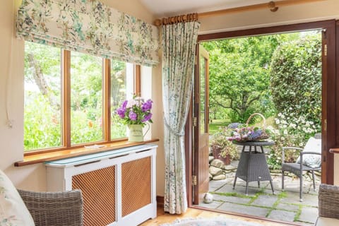 Garden room with intimate patio area.