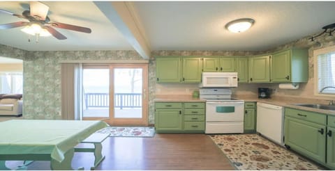 Main kitchen, getting fresh paint and new table that sits 8