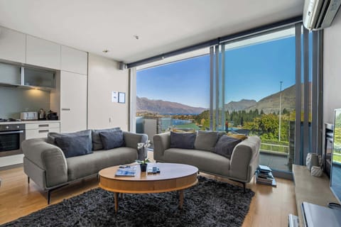 Living room with mountain views!