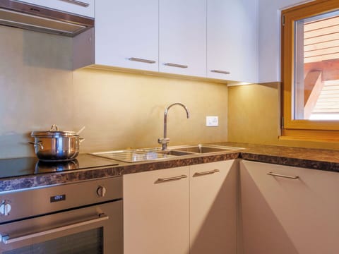 Kitchen, Countertop, Kitchen Appliance, Interior Design, Flooring, Major Appliance, Plumbing Fixture, Cabinetry, Kitchen Sink, Wood