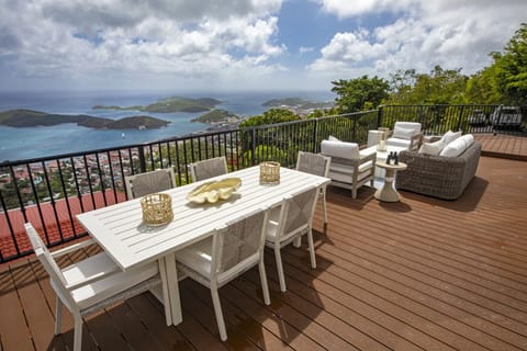 Spacious Patio with Harbor View