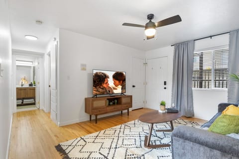 Super comfortable living room with great wi-fi and a sofa bed.