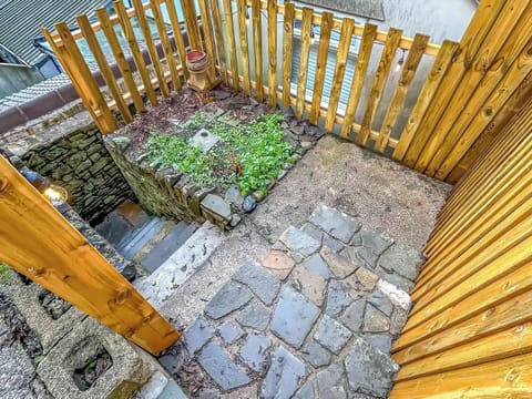 Steps to garden area