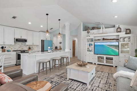 Living to kitchen view