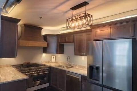 Fridge with ice and water