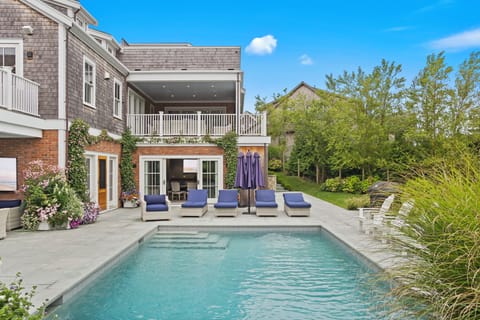 Luxurious private pool and spa outdoor living area