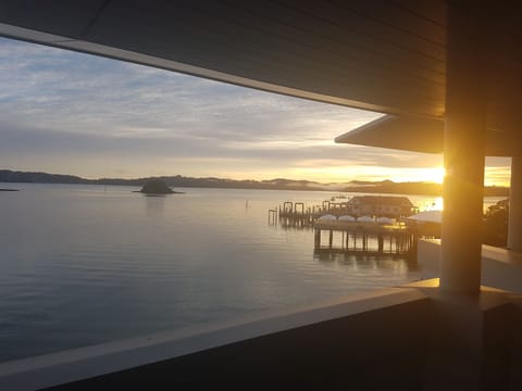 Stunning sweeping water views from private balcony