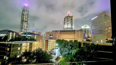View from your private balcony - we are located a stones throw from Sandton's main attractions: the Sandton Convention Center, Sandton City and Mandela Square.