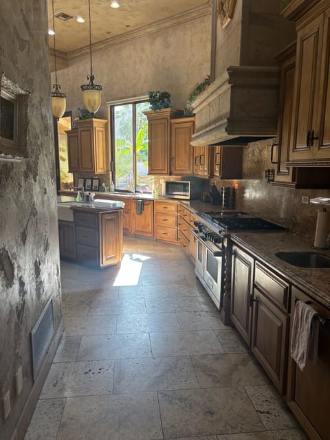 Kitchen w/  Subzero Fridge, Wine Cellar Wolf Stove, 3 dishwashers & 3 microwaves