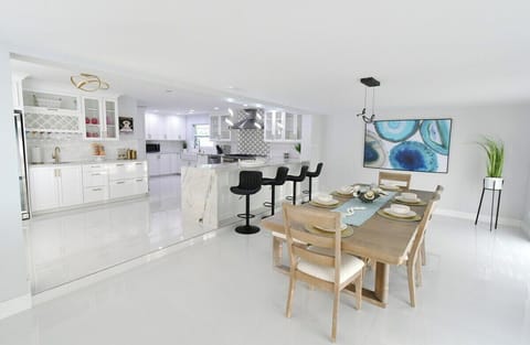 Kitchen and dining area.