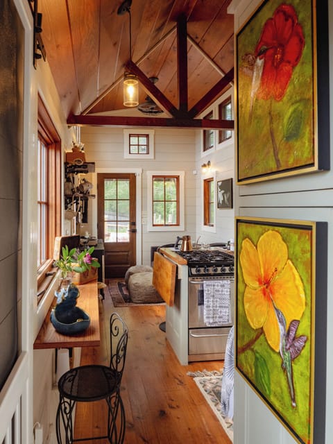 Original artwork makes a big impression in a tiny house