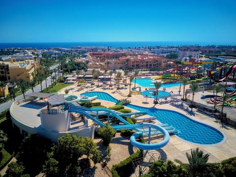 Play all day on thrilling slides and bright blue pools.
