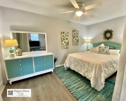 Comfortable bed for a great night's sleep!