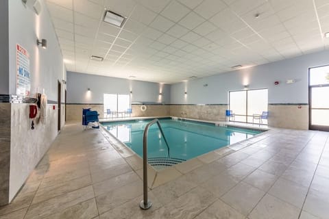 Unwind with a refreshing swim in the bright indoor pool.