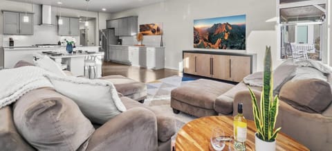 Open Concept | Living Room, Dining, and Kitchen