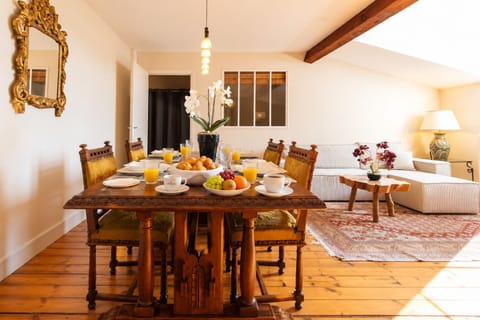 Dining room with comfortable table for 4 people