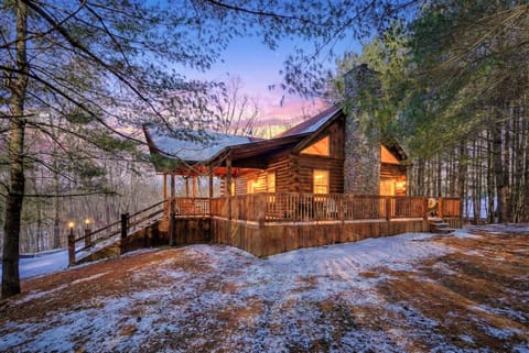 Twilight exterior side view