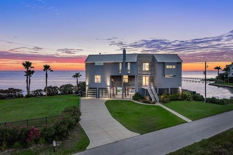 View of the house from the bird sanctuary