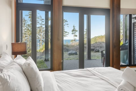 View from spacious master bedroom