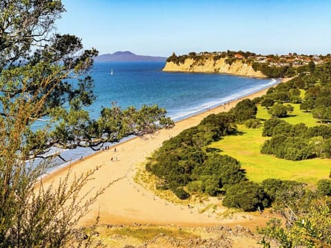 The beach at long Bay is great for swimming on hot summer days.