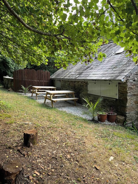View of the seating area taken from the bbq
