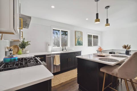 Cook and enjoy meals in a clean, bright kitchen.