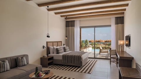 Drift into sleep beneath warm wood beams and soft light.