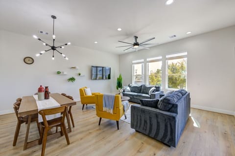 Living room with 2 queen sleeper sofa