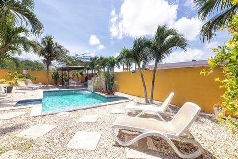 Backyard pool area