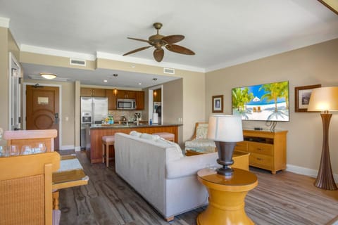 Unwind in this stylish retreat, just steps from the lanai and ocean breeze HKH-238
