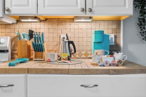 Coffee, tea and the fixings are provided to get your day off to a great start!