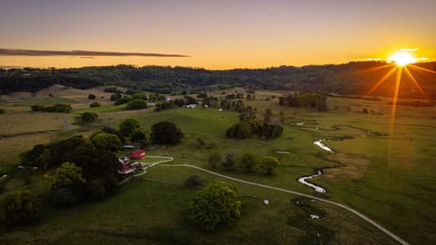 Sunrise over 100 private acres in Byron’s peaceful hinterland.