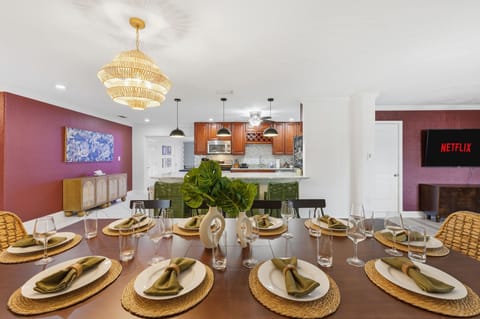 Here’s where the magic happens—meals, memories, and maybe a few competitive rounds of cards. Pull up a chair, this table’s ready for it all.