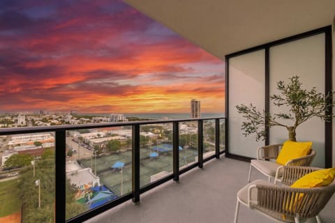 Balcony sunset