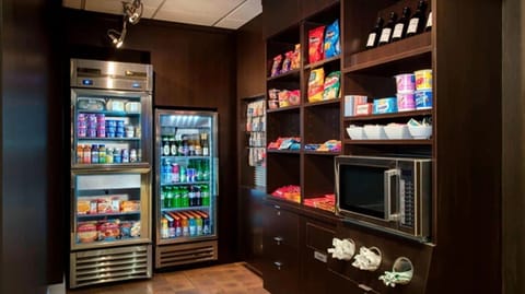 Grab late-night snacks and drinks anytime, just steps away.