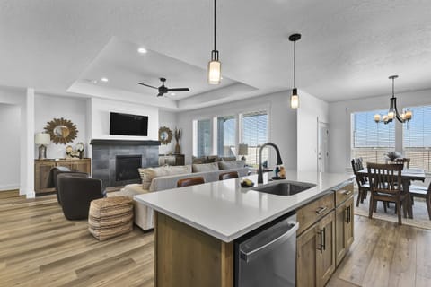 Kitchen and living room