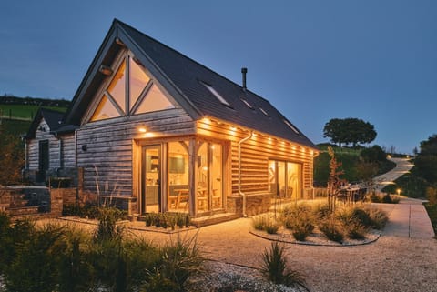 The outdoor space at Hay Barn, Powys