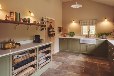 The kitchen at Mill House, Powys