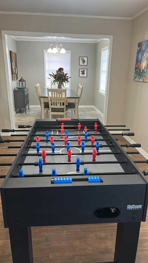 Enjoy foosball in the living room!