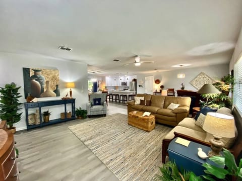 Spacious and open living area.