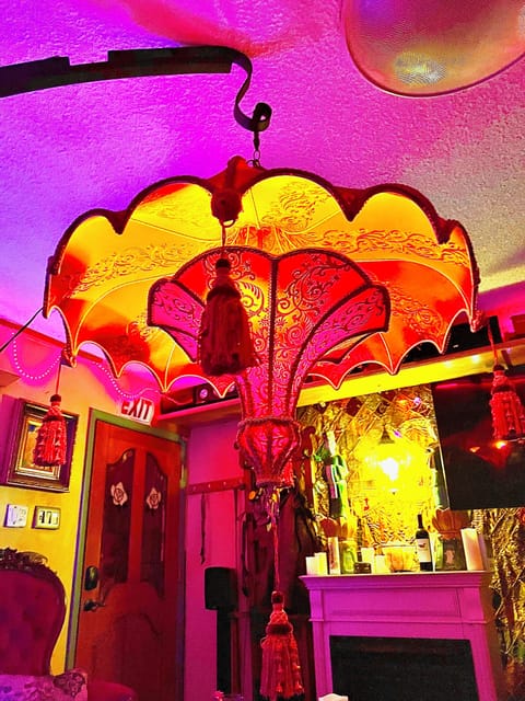 very unique living room lighting