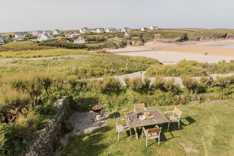 The garden at Sunset Sands, Cornwall