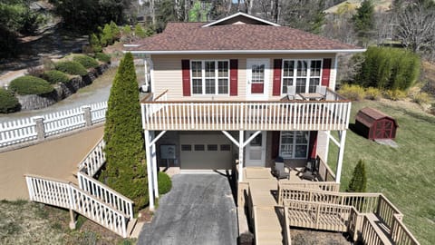 View of upper level. You can park by the   garage door and take the stairs.