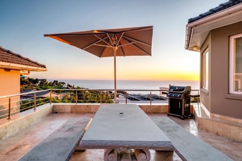 Enjoy meals or drinks on the terrace while watching the sunset.