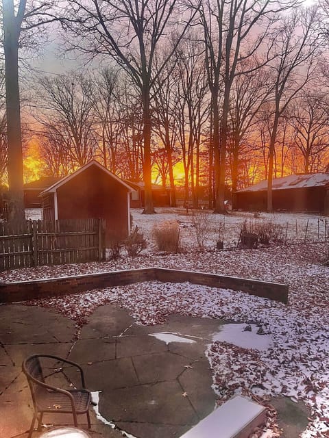 Take in the sunrise from the sunroom
