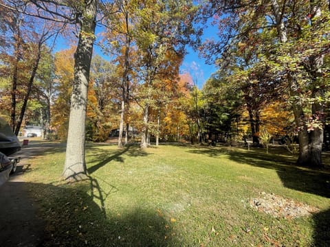 Enjoy a wooded lot on a our recessed property set on a quiet street