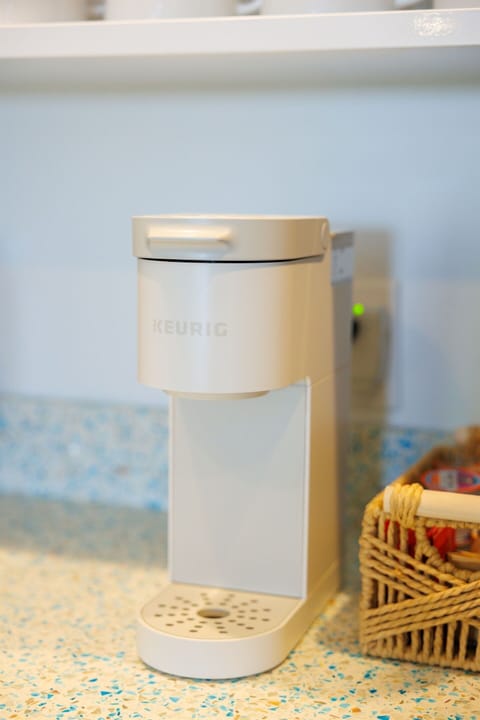 Keurig coffee station and tea kettle will be ready upon your arrival.