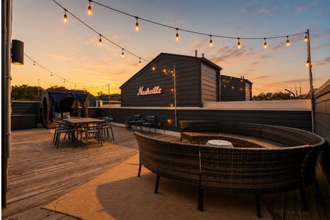 Rooftop sunsets set the mood for unforgettable evenings.