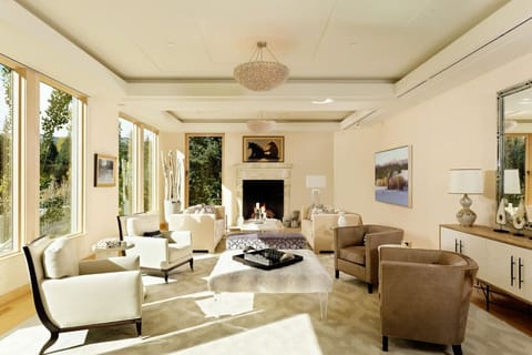 Living Room with Mountain Views