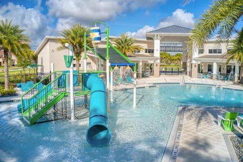 Escape to Veranda Palms Resort and enjoy your own slice of paradise! This spacious 6-bedroom villa features a private screened pool and spa, perfect for morning swims or evening relaxation.